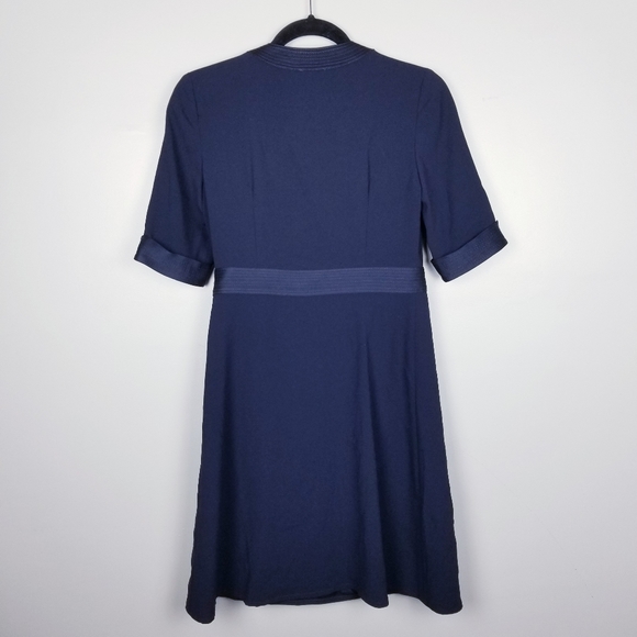 Claudie Pierlot navy blue wrap dress, size 36 - Picture 5 of 6